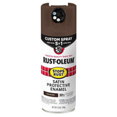 SPRAY PAINT SAT DARK BRN 12OZ